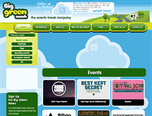Tablet Screenshot of biggreencoach.co.uk